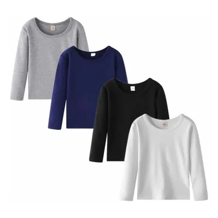 Pack 3 Camiseta Bamboo De Polar Niños Surtidos 6