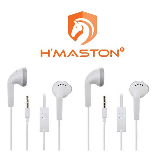 Kit 2 Fone De Ouvido Hmaston Com Fio Com Microfone Reforçado