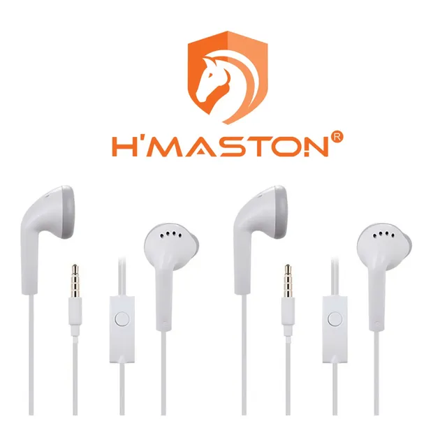 Kit 2 Fone De Ouvido Hmaston Com Fio Com Microfone Reforçado