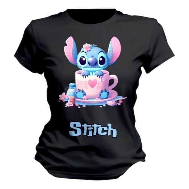 Playera Stitch Y Angel Niño Dama Caballero Personalizada S5