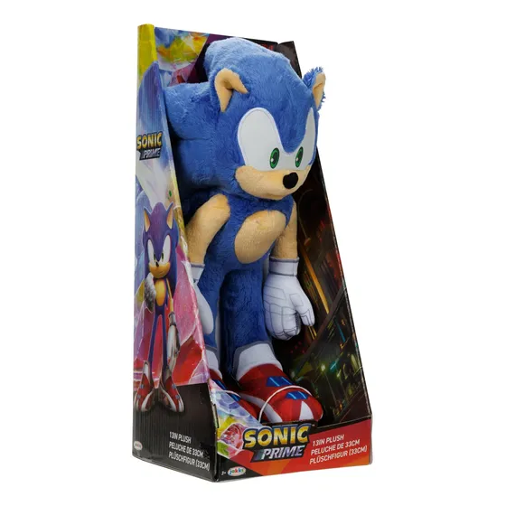 Peluche Muñeco 33cm Erizo Sonic Prime P/ Niños
