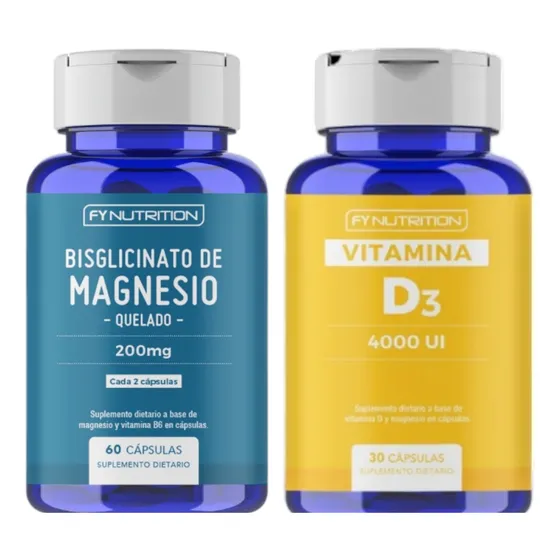 Bisglicinato De Magnesio + Vitamina D3 - Fynutrition