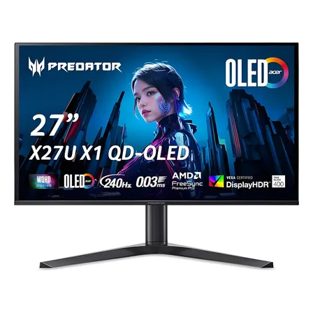 Monitor Acer Predator 27  Qd-oled Wqhd 240hz Amd Freesync Pr