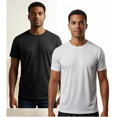 Kit 02 Camisetas Masculina T-shirt Camisa Lisa Certim Prime