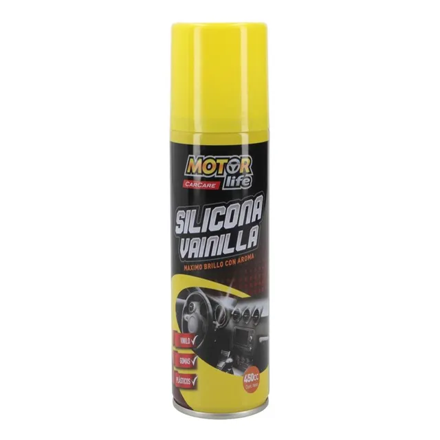 Silicona Spray Vainilla Motorlife 450cc Color Incoloro