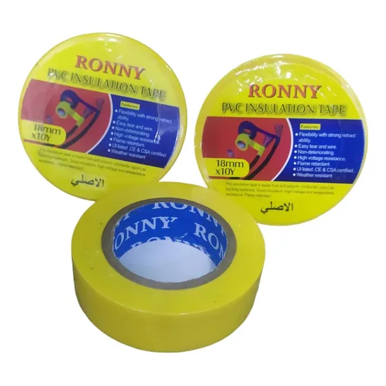 Teipe Ronny Amarillo Cinta Aislante P/electricidad Paq X 2 