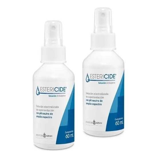 Estericide Solucion Antiseptica Atomizador 60ml Paquete 2pz