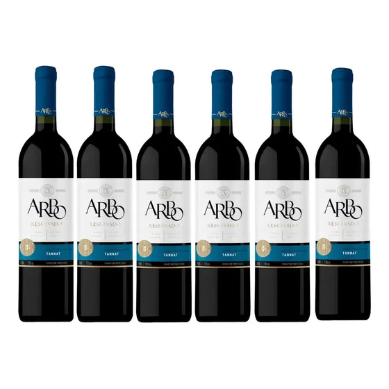 Vinho Tinto Seco Tannat Casa Perini Arbo 750ml Caixa C/ 6un
