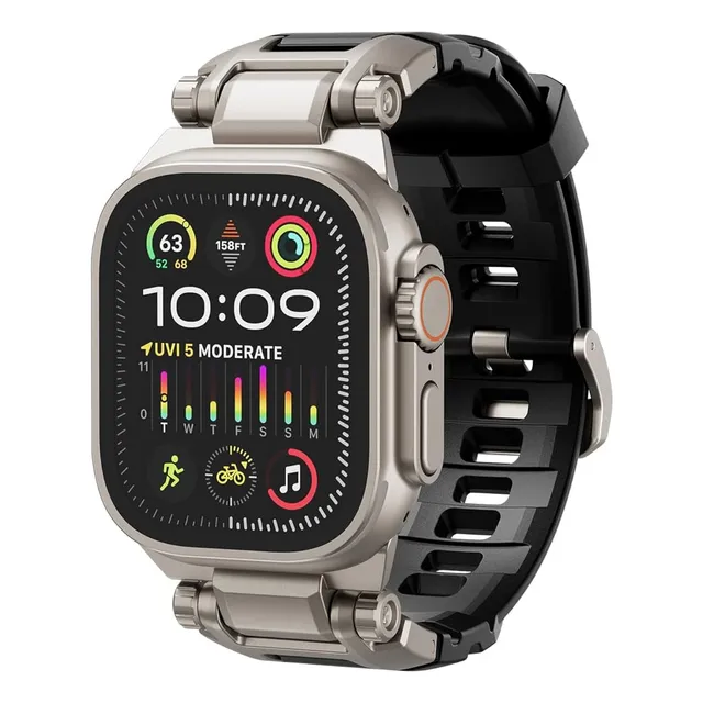 Correa De Acero Tpu Dexnor Para Apple Watch Ultra 1/2 49mm 