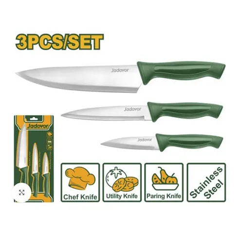 Juego De Cuchillos Cocina De 3 Piezas De 3.5, 5 Y 8 Pulgadas