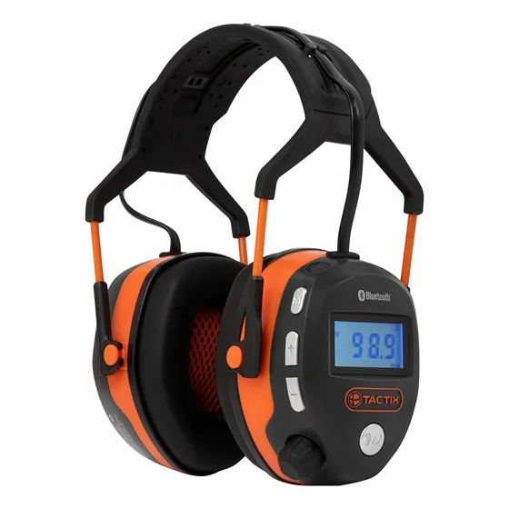 Protector De Oidos Tipo Fono Con Bluetooth/fm Tactix