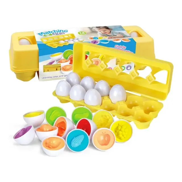 Huevos De Juguete Juguetes Educativos De Reconocimiento X 12