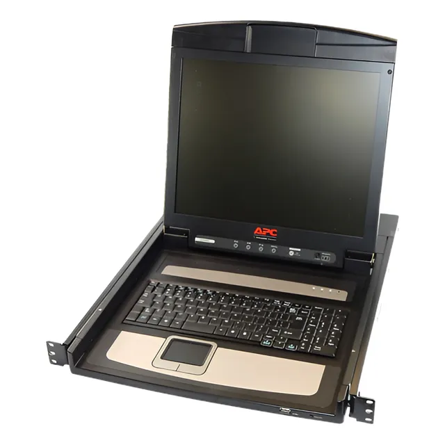 Apc Ap5808 Consola Kvm Lcd 17 Switch Análogo 8 Puertos 1u