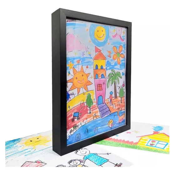 Quadro Para Guardar Desenhos Crianças Infantil Tamanho A4