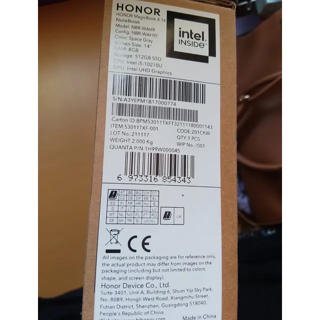 Honor Magicbook 14 2021 8gb Ram 512gb Ssd Gris