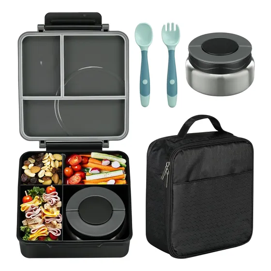 Bento Caja De Almuerzo Set Para Niños Con Termo De 89ybf