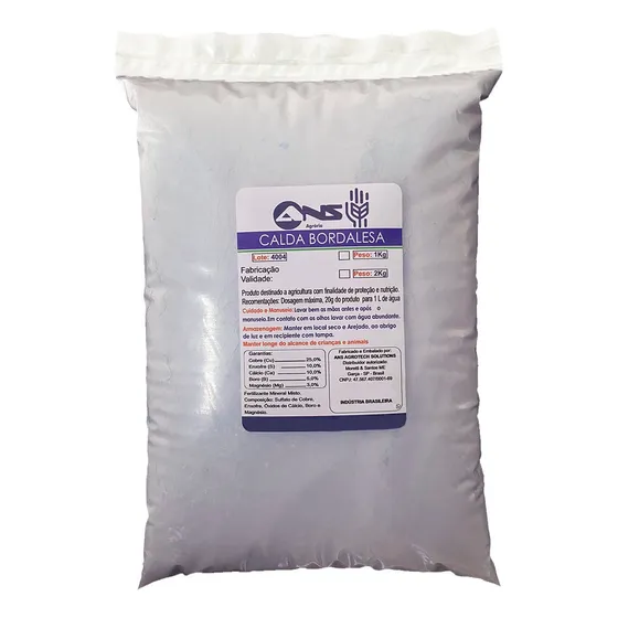 Calda Bordalesa Em Pó Pronta 2kg  Alto Rendimento 100 Litros