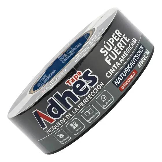 3M Cinta Adhesiva Negra De Goma Resistente Y Multiuso, Adhesivo Fuerte Y Resistente Al Agua, Cinta Adhesiva Multisuperficie Para Uso En Interiores Y Exteriores, 1.88 Pulgadas X 45 Yardas, Paquete De