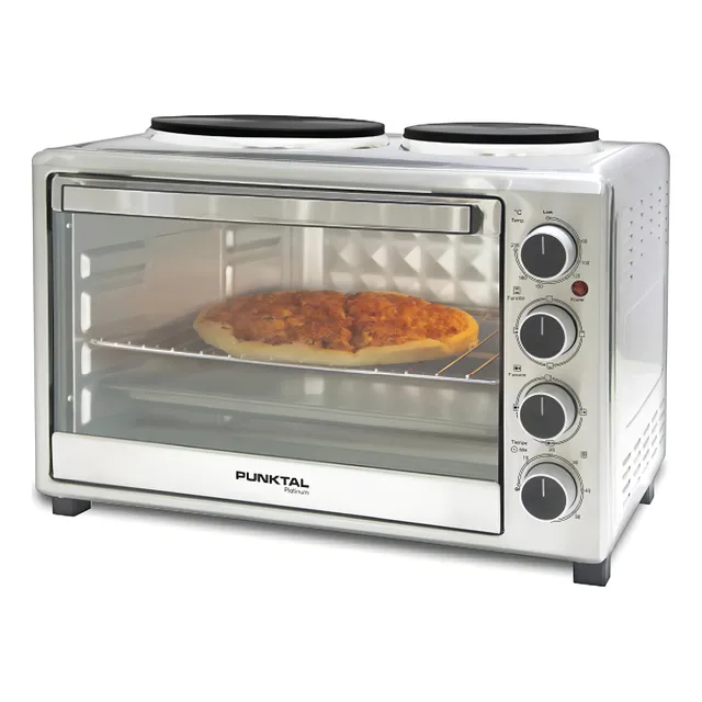 Punktal Pk-36 Horno Eléctrico Acero Inoxidable 1500 W Amv Color Plateado