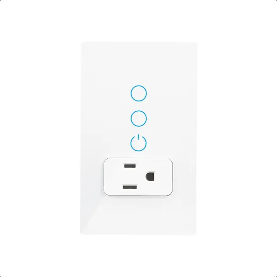 Interruptor Inteligente Doble Con Tomacorriente Blanco Corriente nominal 15 A Voltaje nominal 240V
