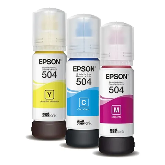 Kit de tintas de 3 colores Epson 504 L4150 L4160 L 6161 L6171 L6191