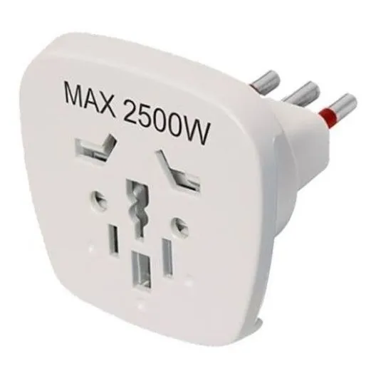 Adaptador Universal -modular 3 En Linea 3 Patas Multiformato