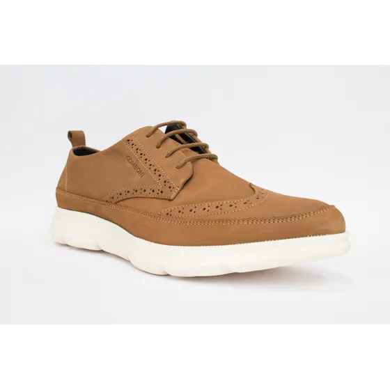 Zapatos Casuales Comboni Nobuck Color Bronce Caballero