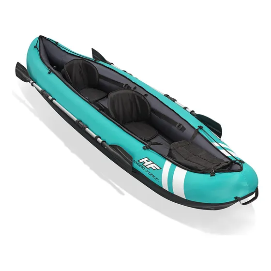Kayak inflable Bestway Hydro-force 200 kg bomba con remos color azul