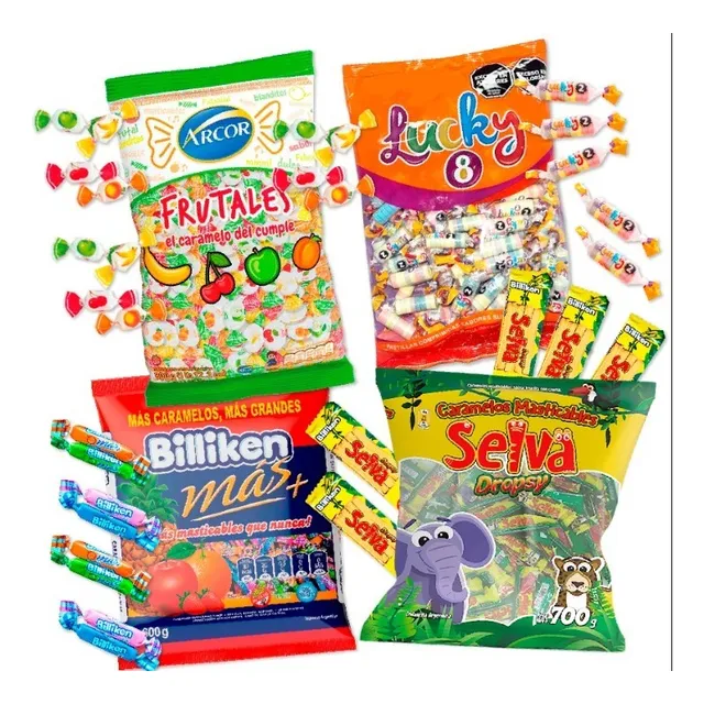 Combo Caramelos Masticables X 4 Bolsas - Lollipop