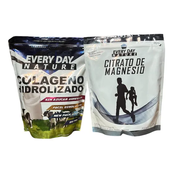 Colageno Hidrolizado 1 Kg + Citrato De Magnesio 1 Kg