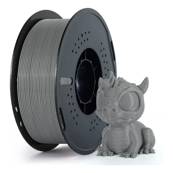 Filamento PLA Kingroon Precisión +/-0.02 De 1.75 Mm Y 1 Kg Color Gris