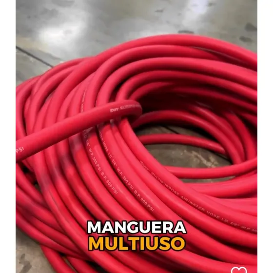 Manguera Multiuso Roja 300 Psi 1/2 