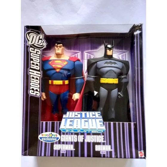 Figura Superman & Batman Liga De La Justicia Dc Mattel 25cm