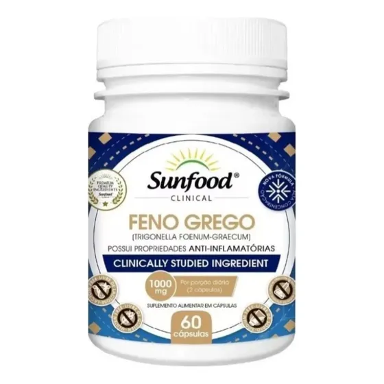 Fenugreek Fenogreco Heno Griego 60 Caps 1000mg Sunfood