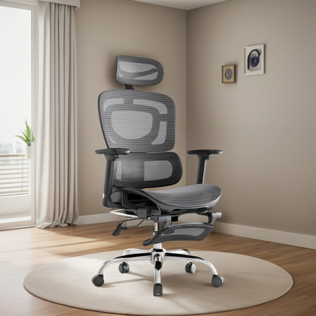 Cadeira Escritório Ergonômica Bt07 Suporte Lombar Com Apoio Cadeira Escritório Ergonômica Bt07 Suporte Lombar Com Apoio