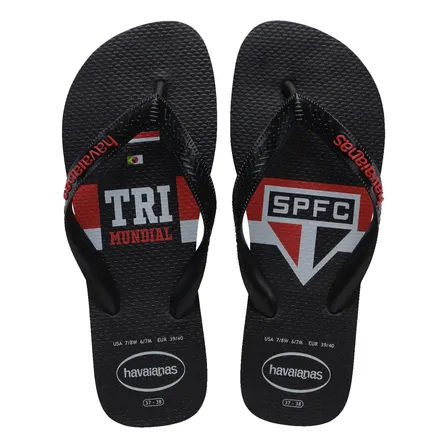 Chinelo Havaianas Top Times Futebol São Paulo Original