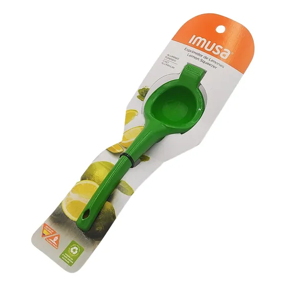 Exprimidor De Limon 20cm Verde Marca Imusa. Bredys