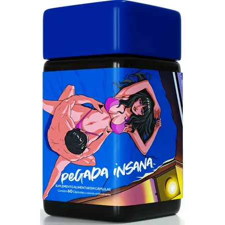 Pegada Insana - Fórmula Exclusiva Com Feno Grego, Boro, Arginina, Zinco, Selênio, Vitamina B6 E Vitamina B12 - Precursor Testo - 60 Cápsulas Sem Sabor