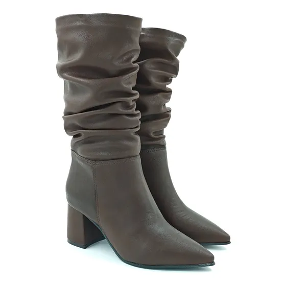 Botas Lady Comfort Caña Media Arrugada Mujer