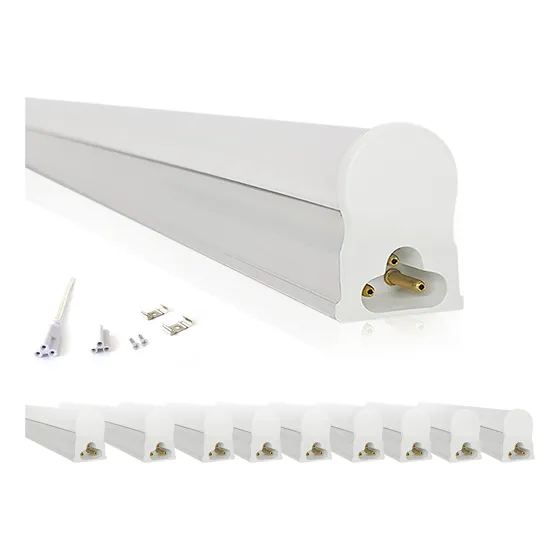 Kit 10 Led Tubular T5 Com Calha 90cm 14w Acoplada Completa