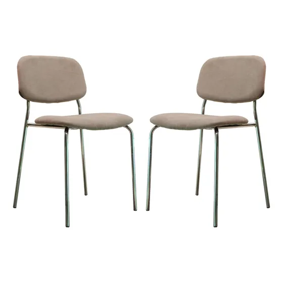 Silla Martina - Patas Cromadas ( Set X2 Unidades )