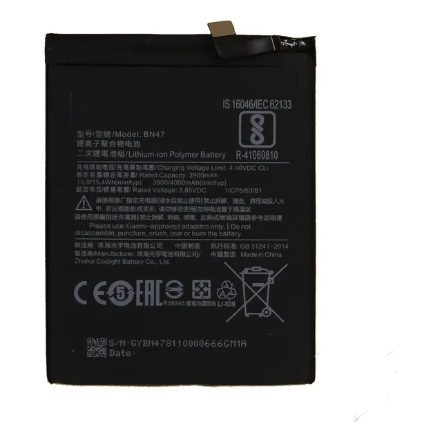 Bateria Para Xiaomi Mi A2 Lite Redmi 6 Pro Bn47 + Garantia