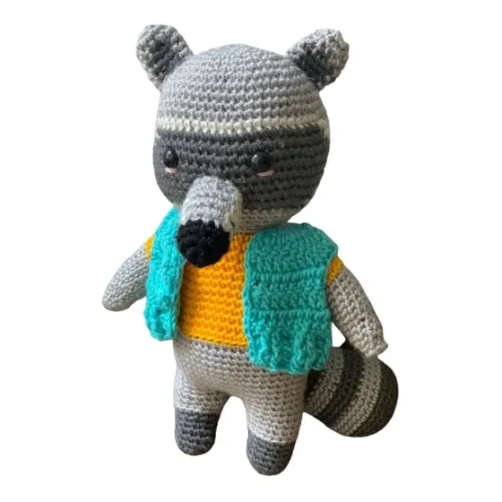 Amigurumi Mapache Mario