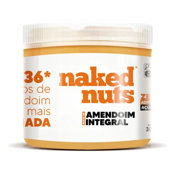 Pasta De Amendoim Integral (300g) Sem Glúten - Naked Nuts