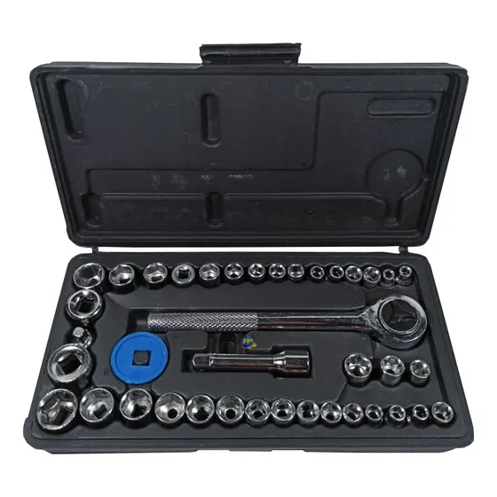 Kit Chaves Jogo Reversível Soquetes 40 Peças Maleta Titanium