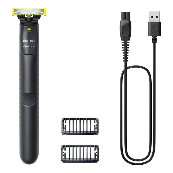 Aparador de Pelos Philips OneBlade QP1424/10 na Cor Cinza chumbo - 127/220V