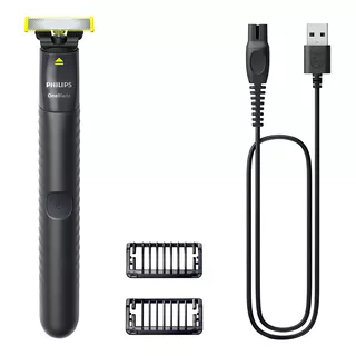 Aparador De Pelos Philips Oneblade Qp1424/10 Na Cor Cinza Chumbo - 127/220v Aparador De Pelos Philips Oneblade Qp1424/10 Na Cor Cinza Chumbo - 127/220v