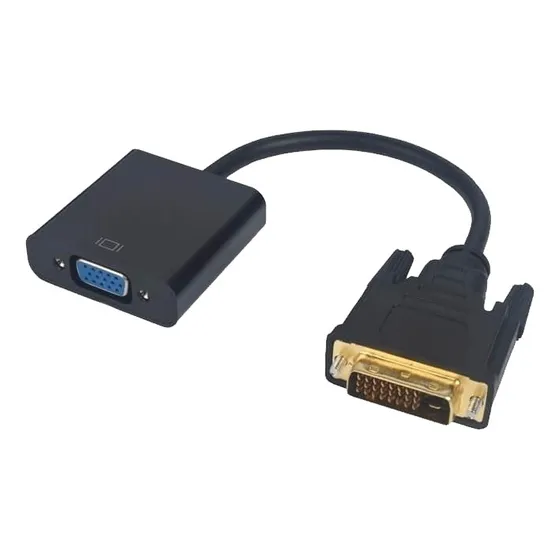 Adaptador Convertidor Dvi 24+1 Pines Macho A Vga Hembra