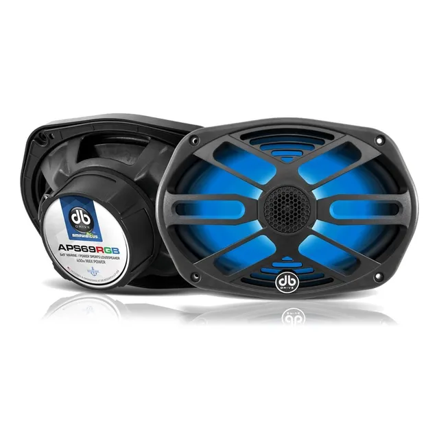 Bocinas Marinas Db Drive Aps69rgb 6x9 400 Watts Rgb Led Color Negro