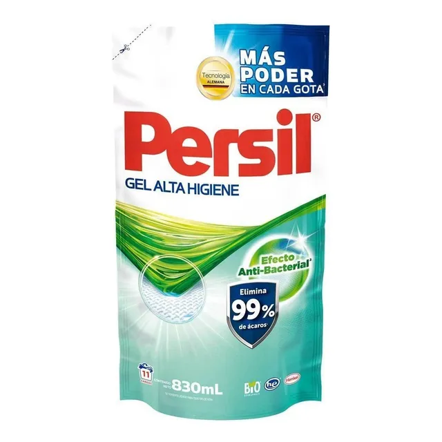 Detergente Líquido Ropa Persil Alta Higiene Repuesto 830ml
